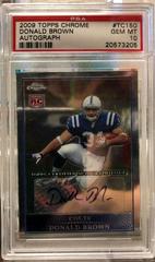 Donald Brown [Autograph] #TC150 Football Cards 2009 Topps Chrome Prices