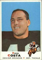 Dave Costa Football Cards 1969 Topps Prices