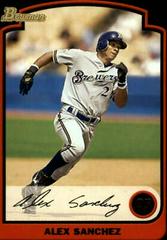 Alex Sanchez #40 Baseball Cards 2003 Bowman Prices