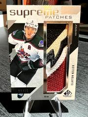 Clayton Keller [Patches] #SP-CK Hockey Cards 2021 SP Game Used Supreme Prices