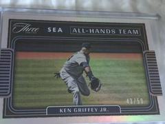 Ken Griffey Jr. [Holo Gold] #AHT-5 Baseball Cards 2022 Panini Three and Two All Hands Team Prices