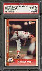 Number Two Baseball Cards 1993 Pacific Nolan Ryan 27th Season Prices