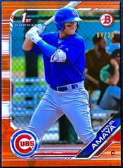 Miguel Amaya [Orange] Baseball Cards 2019 Bowman Prospects Prices