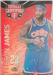 LeBron James [Dribbling Mirror Platinum Red Die Cuts] #11 Basketball Cards 2014 Panini Totally Certified Prices