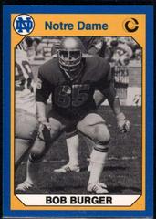 Bob Burger Football Cards 1990 Notre Dame Collegiate Collection Prices