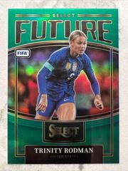 Trinity Rodman [Green] Soccer Cards 2022 Panini Select FIFA Future Prices