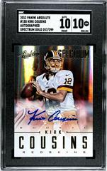 Kirk Cousins [Spectrum Gold Autograph] #155 Football Cards 2012 Panini Absolute Prices