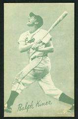Ralph Kiner [Green Tint] Baseball Cards 1953 Canadian Exhibits Prices