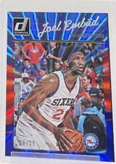 Joel Embiid [Red, Blue Laser] Basketball Cards 2016 Panini Donruss Prices