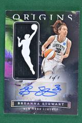 Breanna Stewart [Black] #OA-BSW Basketball Cards 2023 Panini Origins WNBA Autographs Prices