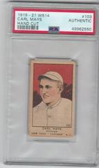 Carl Mays [Hand Cut] Baseball Cards 1919 W514 Prices
