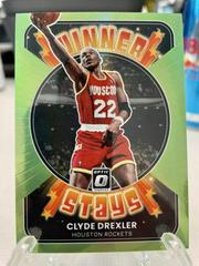 Clyde Drexler [Lime Green] Basketball Cards 2021 Panini Donruss Optic Winner Stays Prices