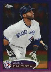 Jose Bautista [Purple Refractor] Baseball Cards 2012 Topps Chrome Prices