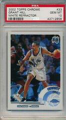 Grant Hill [White Refractor] Basketball Cards 2002 Topps Chrome Prices