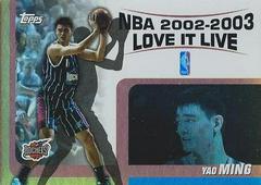 Yao Ming Basketball Cards 2003 Topps Love It Live Prices