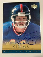 Phil Simms [Gold] Football Cards 2000 Upper Deck Legends Autographs Prices