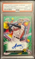 Andres Gimenez [Green Space Dust] #CCA-AG Baseball Cards 2023 Topps Cosmic Chrome Autographs Prices