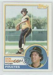 Don Robinson Baseball Cards 1983 Topps Prices