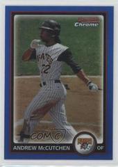 Andrew McCutchen [Blue Refractor] #20 Baseball Cards 2010 Bowman Chrome Prices