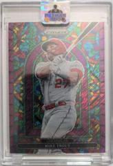 Mike Trout [Purple Shimmer] #SG-5 Baseball Cards 2022 Panini Prizm Stained Glass Prices