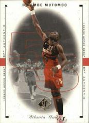 Dikembe Mutombo #12 Basketball Cards 1998 SP Authentic Prices