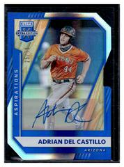 Adrian Del Castillo [Aspirations Die Cut Signature] #67 Baseball Cards 2021 Panini Elite Extra Edition Prices