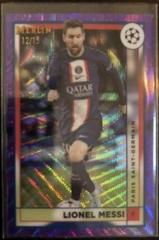 Lionel Messi [Purple Wave] Soccer Cards 2022 Topps Merlin Chrome UEFA Club Competitions Prices