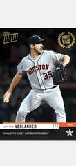 Justin Verlander Baseball Cards 2019 Topps Now Moment of the Year Prices