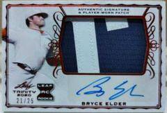 Bryce Elder [Red] #PA-BE1 Baseball Cards 2020 Leaf Trinity Patch Autographs Prices