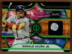 Ronald Acuna Jr. [Green] Baseball Cards 2022 Topps Tribute Stamp of Approval Relics Prices