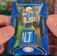 Justin Herbert [Blue] #MMPE-12 Football Cards 2023 Panini Certified Materials Mirror Prices