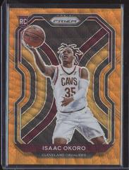 Isaac Okoro [Orange Wave Prizm] Basketball Cards 2020 Panini Prizm Prices