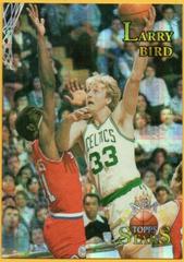 Larry Bird [Finest Atomic Refractor] #108 Basketball Cards 1996 Topps Stars Prices