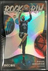 Paul George #14 Basketball Cards 2022 Panini Recon Rock the Rim Prices