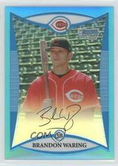 Brandon Waring #BCP110 Baseball Cards 2008 Bowman Chrome Prospects Prices