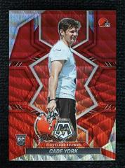 Cade York [Red Wave] Football Cards 2022 Panini Mosaic Prices