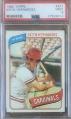 Keith Hernandez #321 Baseball Cards 1980 Topps Prices