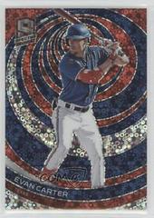Evan Carter [Red Disco] Baseball Cards 2023 Panini Chronicles Spectra Prices