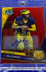JJ McCarthy [Autograph Red] #124 Football Cards 2023 Bowman Chrome University Prices
