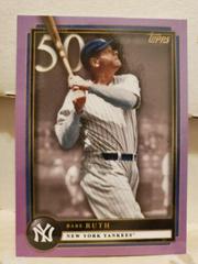 Babe Ruth [Purple] #8 Baseball Cards 2022 Topps X Aaron Judge Prices