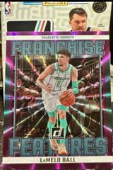 LaMelo Ball [Purple] #12 Basketball Cards 2023 Panini Donruss Franchise Features Prices