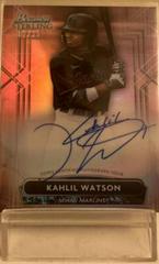 Kahlil Watson [Rose Gold] #PA-KW Baseball Cards 2022 Bowman Sterling Prospect Autographs Prices