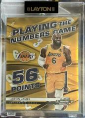 LeBron James [Gold] #3 Basketball Cards 2021 Panini Contenders Optic Playing the Numbers Game Prices