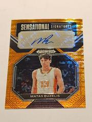 Matas Buzelis [Orange Pulsar] #SS-MBZ Basketball Cards 2023 Panini Prizm Draft Picks Sensational Signatures Prices