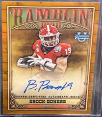 Brock Bowers [Orange] #RMA-BB Football Cards 2023 Bowman Chrome University Ramblin' Man Autographs Prices