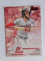 Bryce Harper [Red] #NC-BH Baseball Cards 2018 Stadium Club Never Compromise Prices