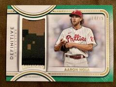 Aaron Nola [Green] #DJR-AN Baseball Cards 2022 Topps Definitive Jumbo Relic Collection Prices