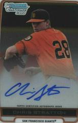 Chris Stratton #BCACST Baseball Cards 2012 Bowman Chrome Draft Picks & Prospects Autograph Prices