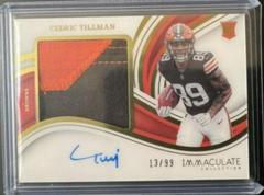 Cedric Tillman #4 Football Cards 2023 Panini Immaculate Premium Patch Rookie Autograph Prices