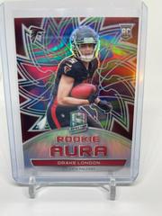 Drake London [Neon Marble] Football Cards 2022 Panini Spectra Rookie Aura Prices